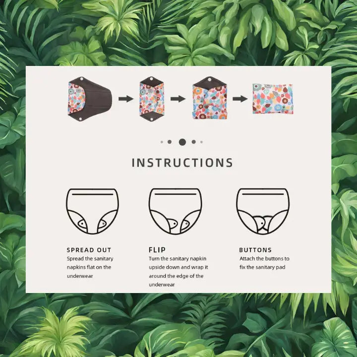 serviette hygiénique réutilisable