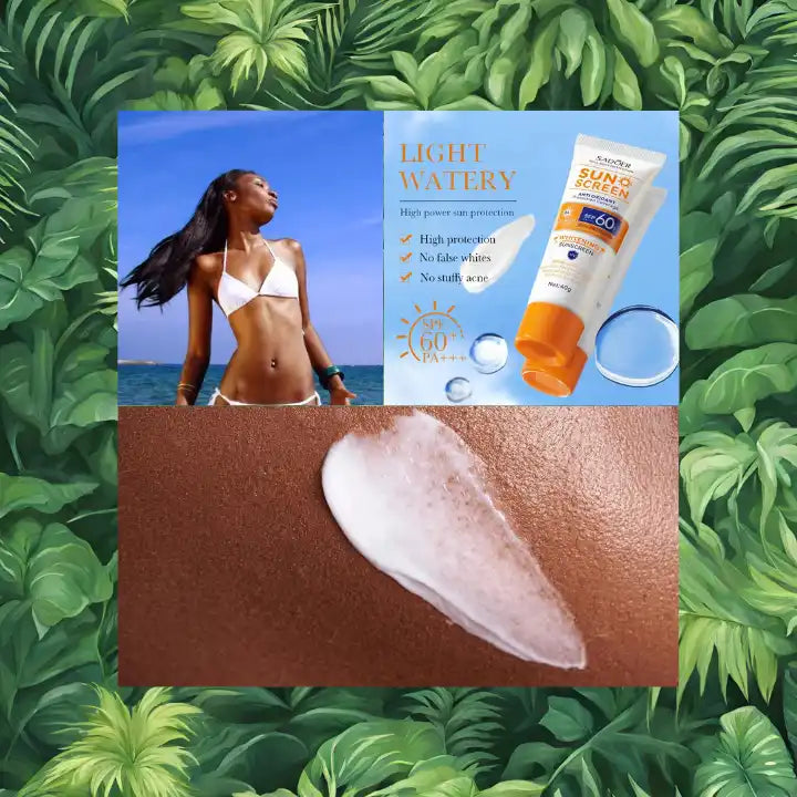 Creme solaire peau noire