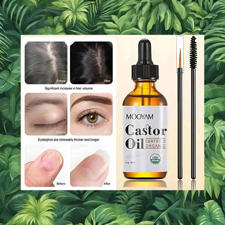 L'huile de ricin pour les cheveux