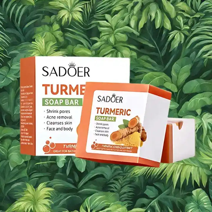 Savon solide fait main au curcuma