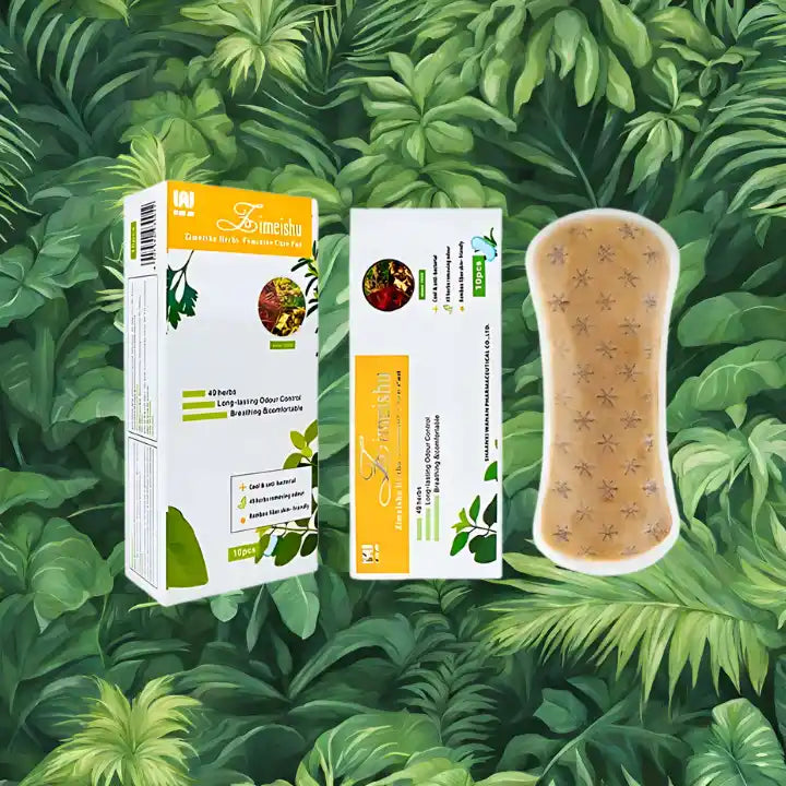 Serviette hygiénique bio avec plantes médicinales