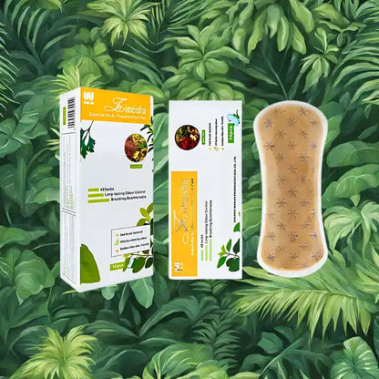 Serviette hygiénique bio avec plantes médicinales